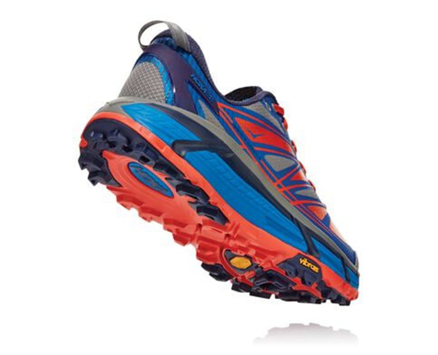 Hoka One One Mens Trail Shoes - Mafate Speed 2 - Blue - TNQU09625